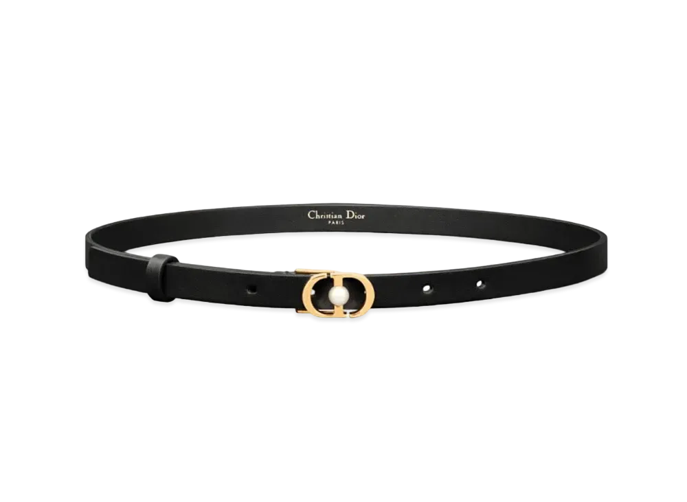 Dior 30 Montaigne Jolie Belt Smooth Calfskin 15mm "Black"
