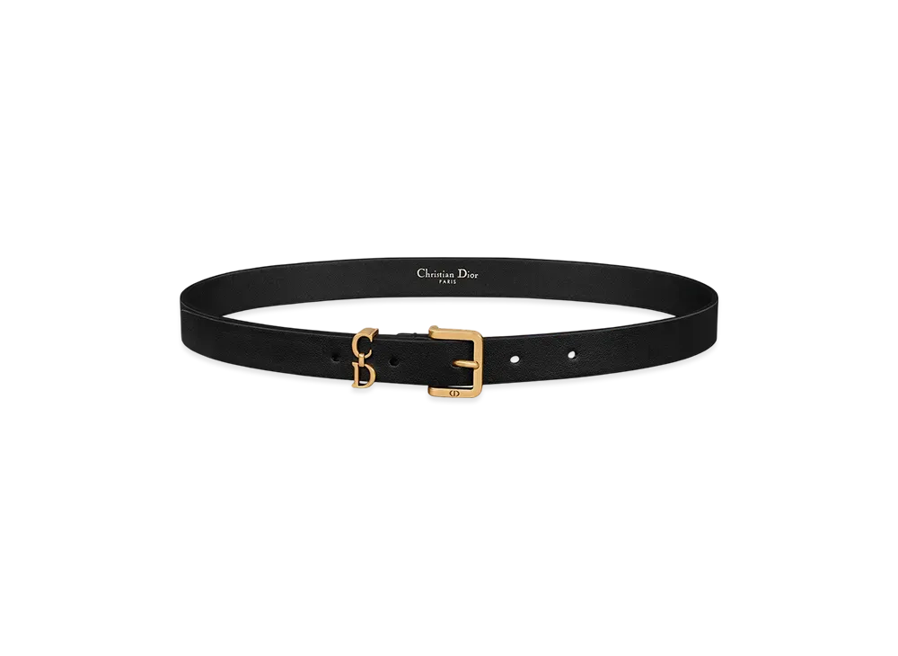 Dior Saddle Loop Belt Smooth Calfskin 20mm "Black"