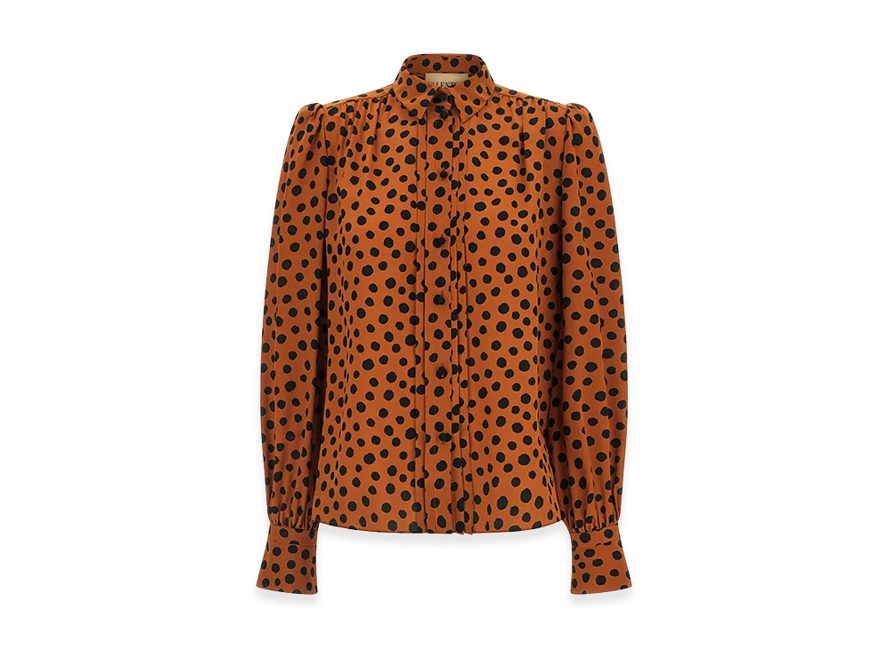 Valentino Women's Polka Dot Print Shirt "Multicolor"