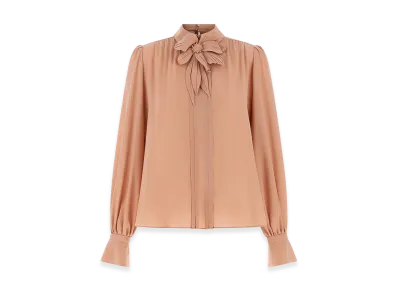 Valentino Garavani Women's Crepe Top "Pink"