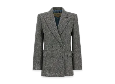 Valentino Garavani Women's Double-Breasted Blazer "Gray"