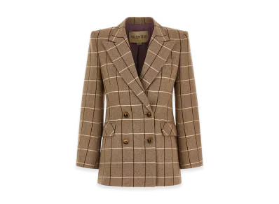 Valentino Garavani Women's Double-Breasted Blazer "Beige"