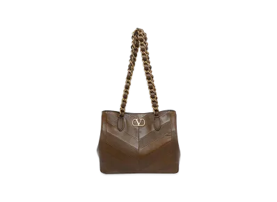 Valentino Women's Tundra Laseine Shopping Bag "Green"