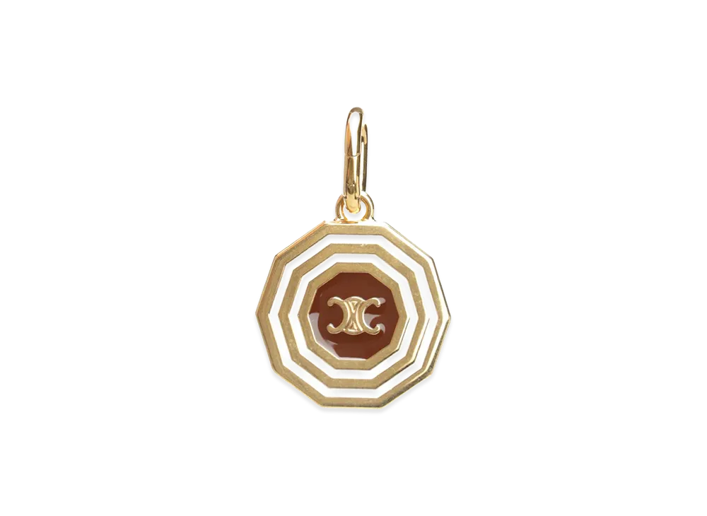 CELINE Women's Decagon Triomphe Medal "Gold"