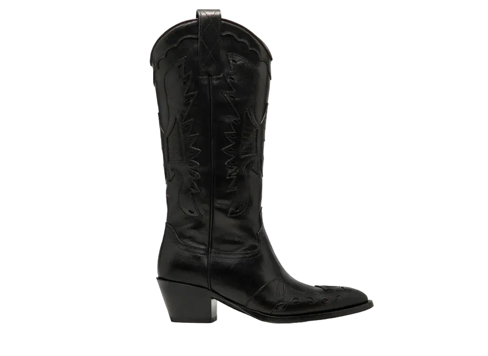 BUTTERO Women's Annie B10710 ETRU N Calf Leather "Black" B10710