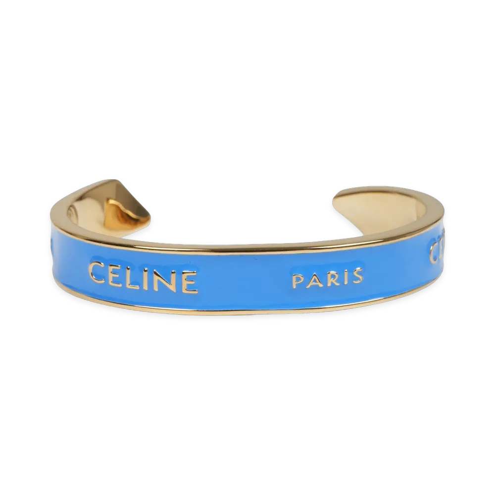 CELINE Bracciale Con Logo "Blue"