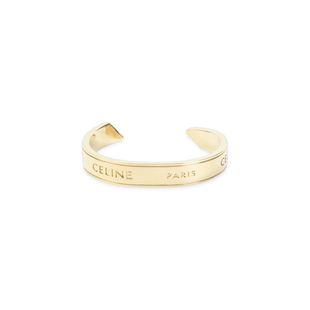 CELINE Small Cuff Bracelet "Gold"
