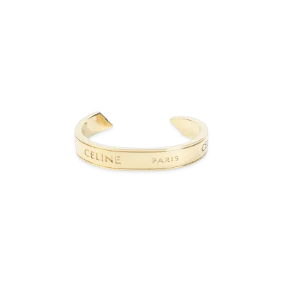 CELINE Small Cuff Bracelet "Gold"