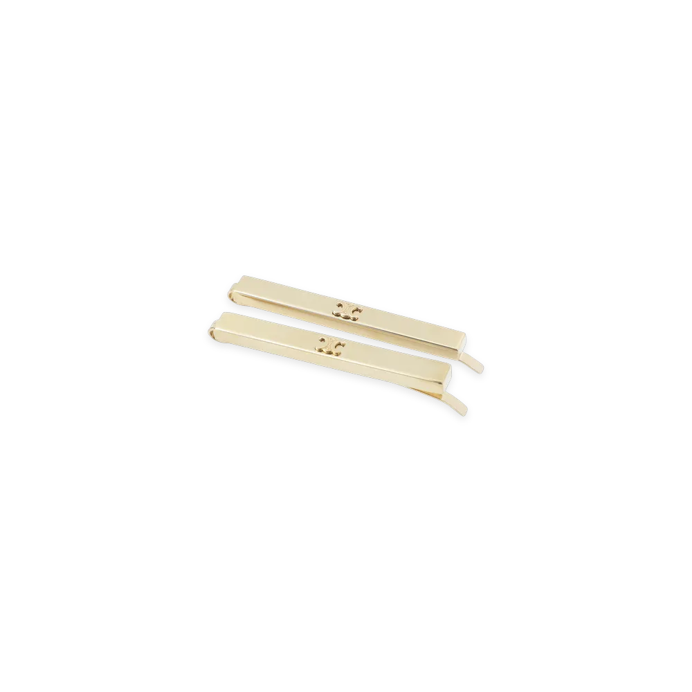 CELINE Set Of 2 Hair Slides "Gold"