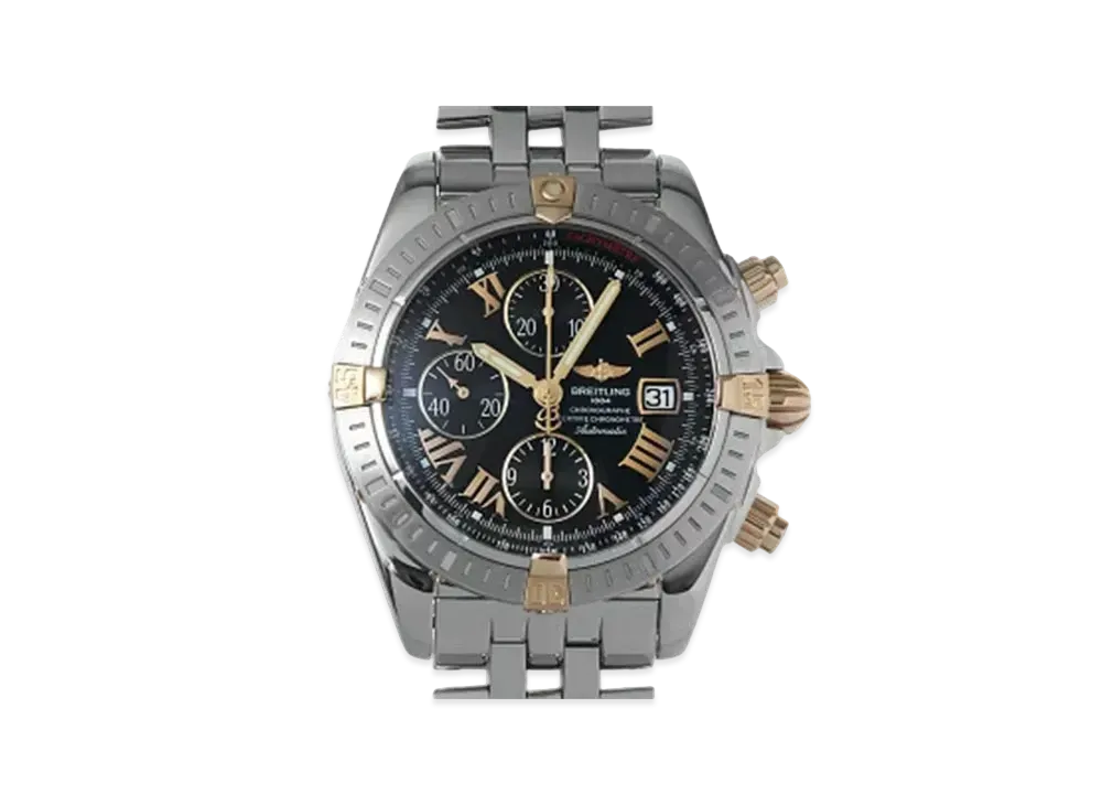 Breitling Chronomat Evolution Vicolo "Black/Yellow Gold/Stainless Steel"