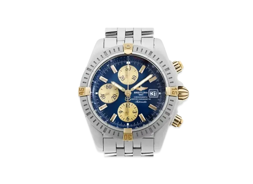 Breitling Chronomat Evolution Vicolo "Blue/Yellow Gold/Stainless Steel"