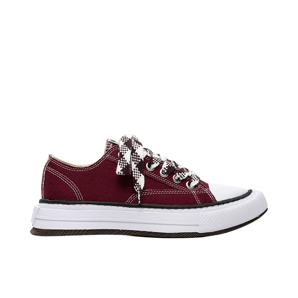 Maison MIHARA YASUHIRO Women's YUCCA OG Sole Canvas Low-top Sneakers "Bordeaux"