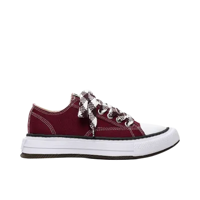 Maison MIHARA YASUHIRO Women's YUCCA OG Sole Canvas Low-top Sneakers "Bordeaux"
