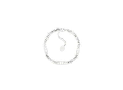 Dior CD Icon Thin Chain Link Bracelet "Silver"