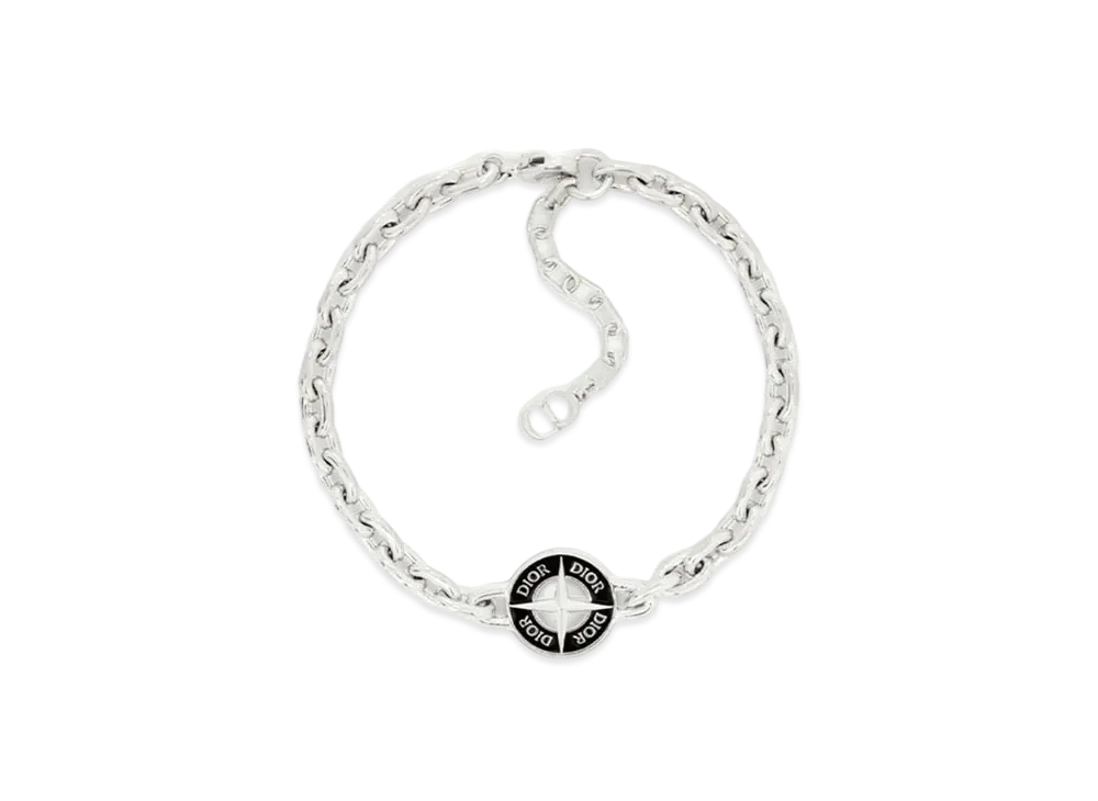 Dior x Stone Island Bracelet Brass and Resin "Black"