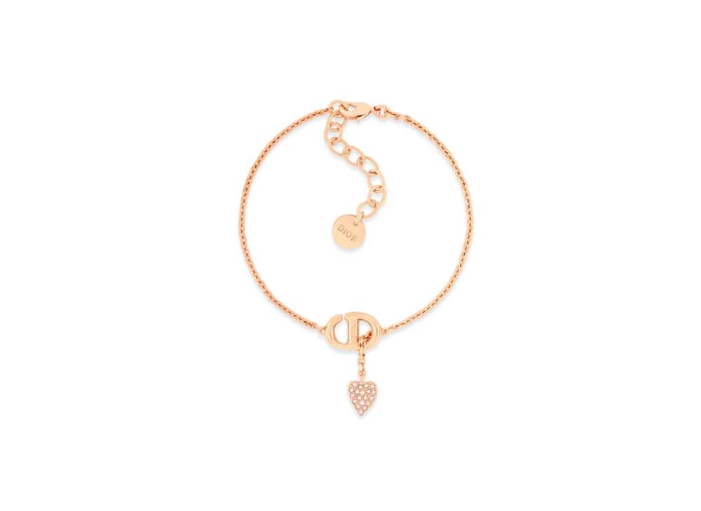 Dior CD Navy Bracelet Metal and Crystals "Pink"