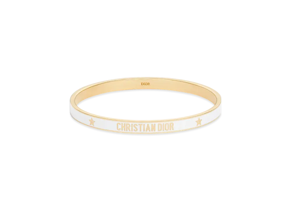 Dior Code Bangle Metal and Lacquer "Gold/Latte"