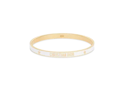 Dior Code Bangle Metal and Lacquer "Gold/Latte"