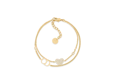 Dior Clair D Lune Bracelet Metal and Crystals "Gold/Silver"