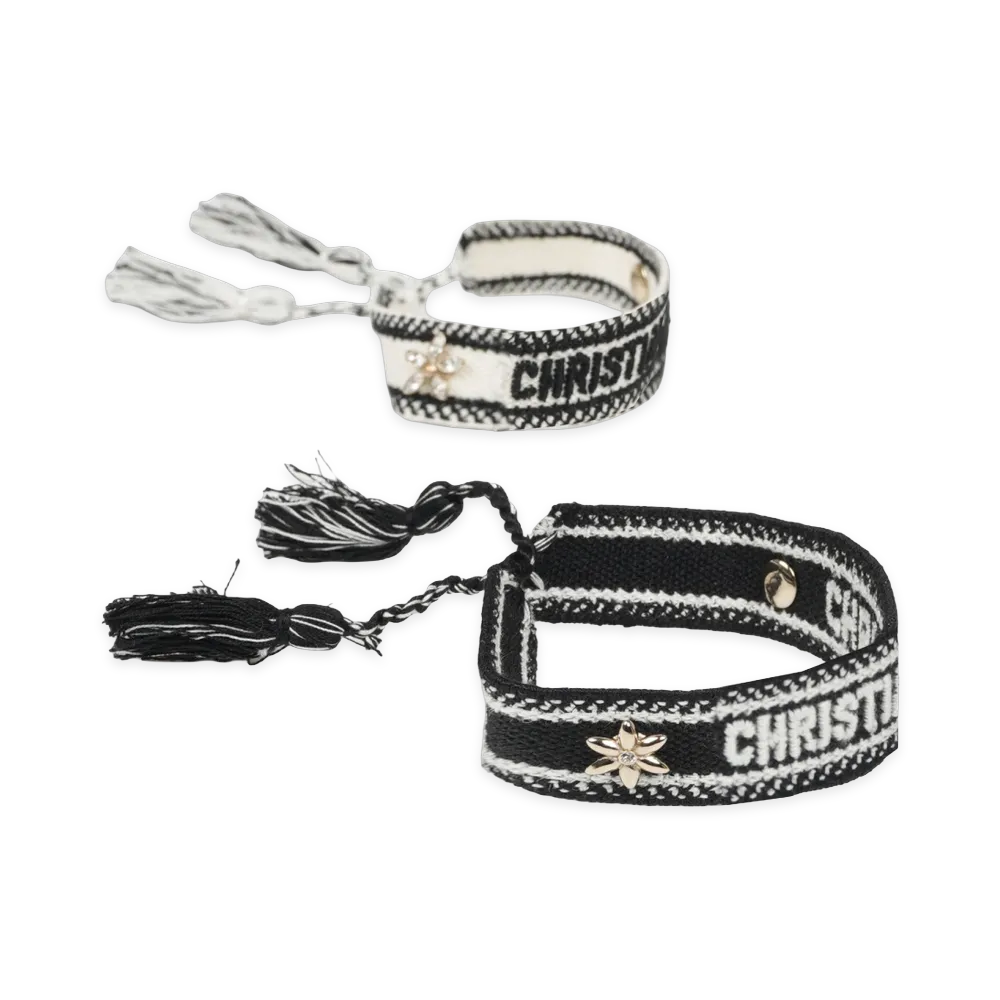 Dior Women's Set Di Due Bracciali Con Logo "Multicolor"