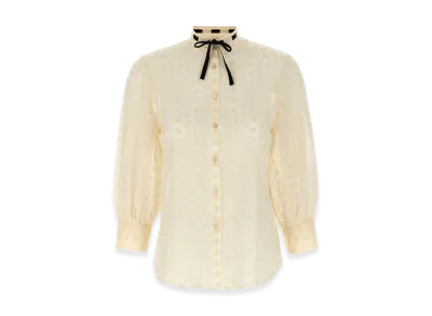 Valentino Women's Shirt Garavani Sangallo "White"