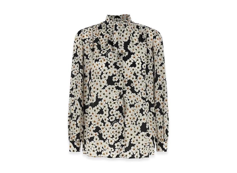 Valentino Garavani Women's 'apres L'hivier' Shirt "White/Black"