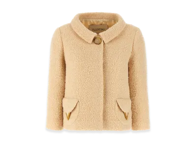 Valentino Women's Blazer Garavani In Tweed "White"