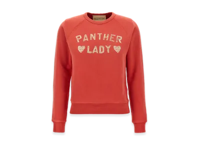 Valentino Garavani Women's 'panther Lady' Sweatshirt "Red"