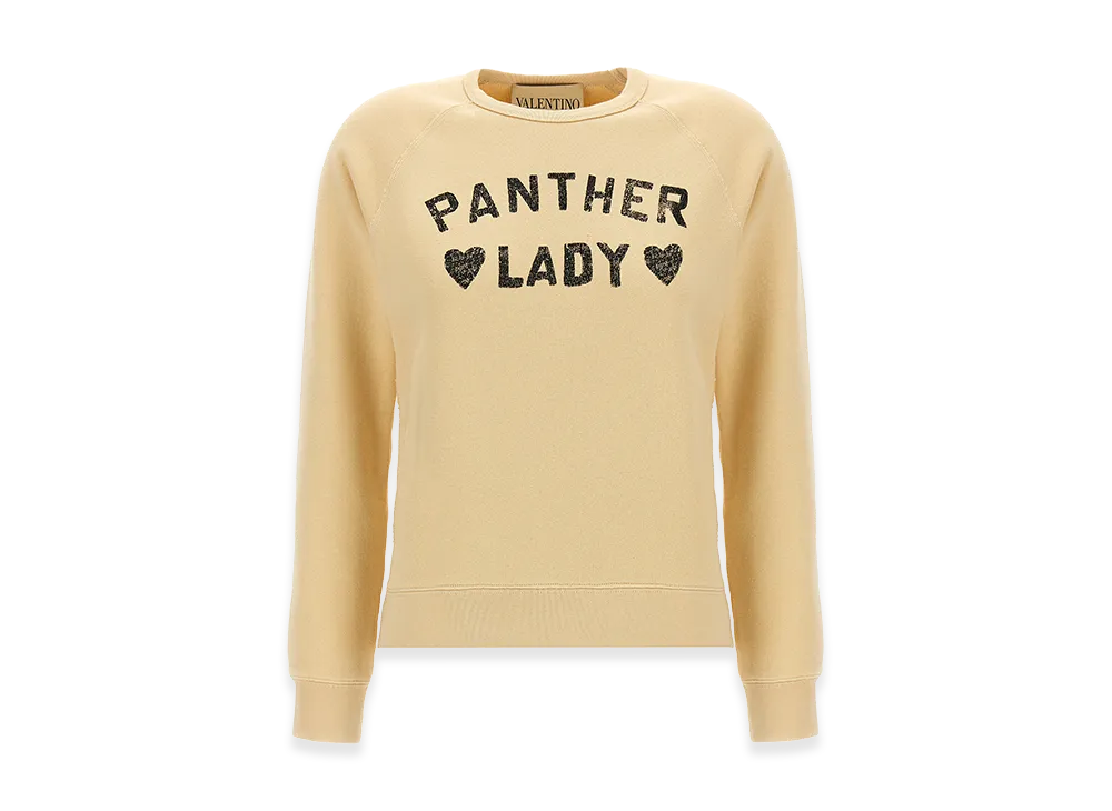 Valentino Garavani Women's 'panther Lady' Sweatshirt "Beige"