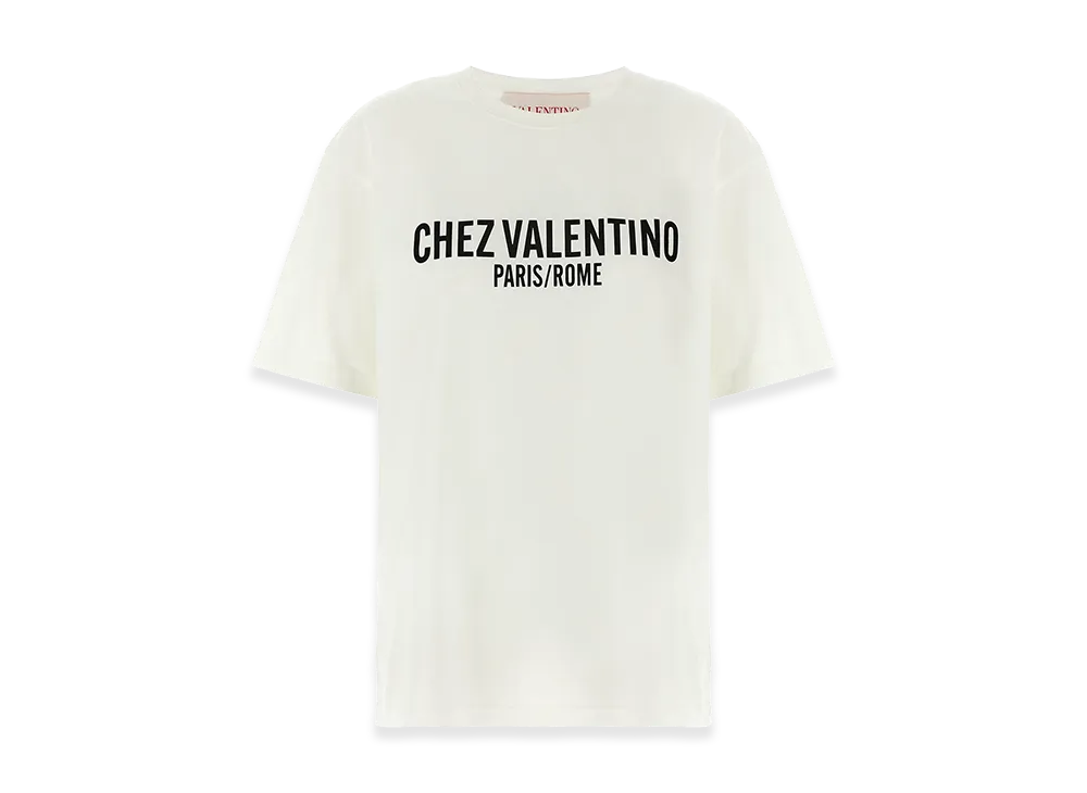 Valentino Garavani Women's 'chez ' T-Shirt "White/Black"