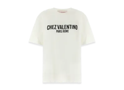 Valentino Garavani Women's 'chez ' T-Shirt "White/Black"