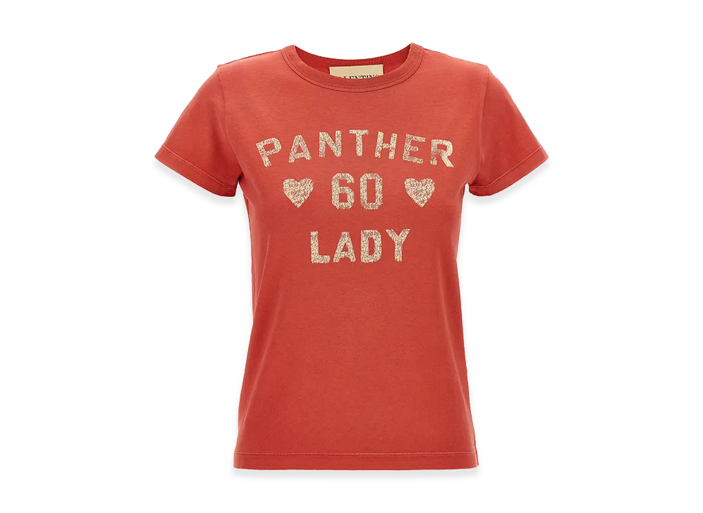 Valentino Garavani Women's 'panther Lady' T-Shirt "Red"