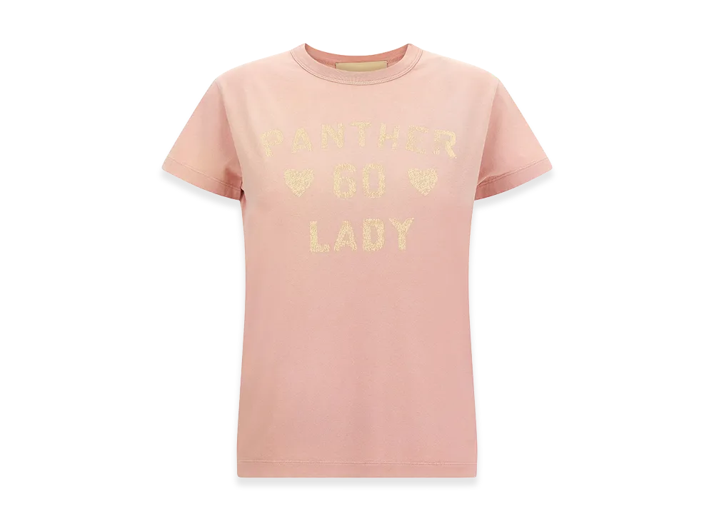 Valentino Garavani Women's 'panther Lady' T-Shirt "Pink"