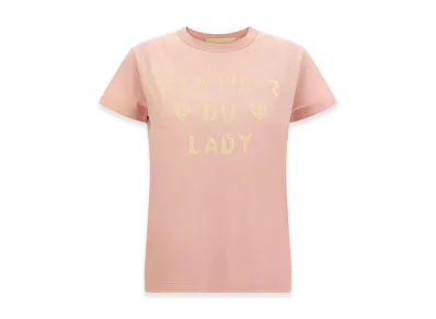 Valentino Garavani Women's 'panther Lady' T-Shirt "Pink"