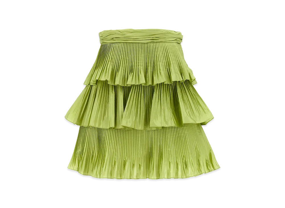 Valentino Women's Skirt Velentino Garavani Taffeta "Green"