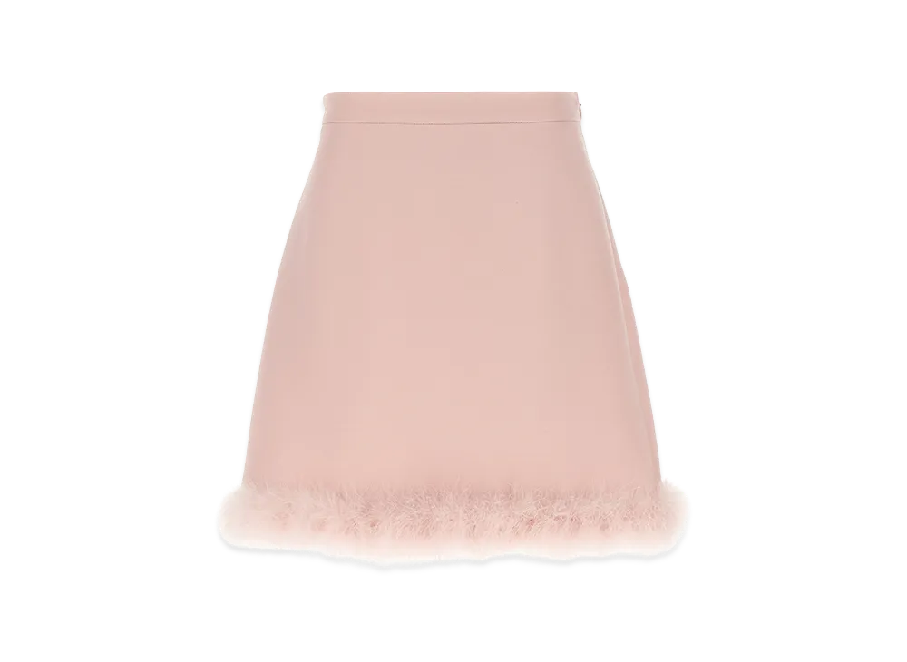 Valentino Garavani Women's Feathers Skirt "Pink"