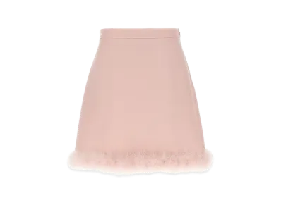 Valentino Garavani Women's Feathers Skirt "Pink"