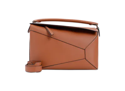 LOEWE Large Puzzle Edge Bag "Brown"