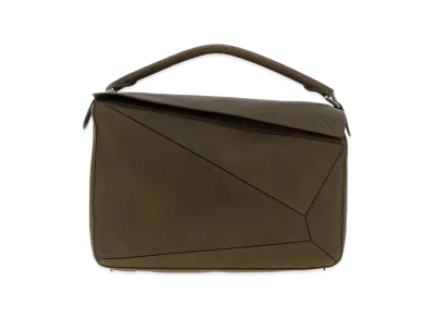 LOEWE Leather Large Puzzle Handbag "Ochre"