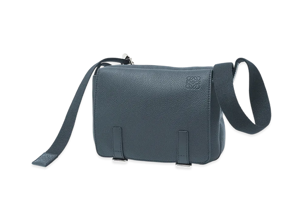 LOEWE Military Messenger Bag "Onyx Blue"