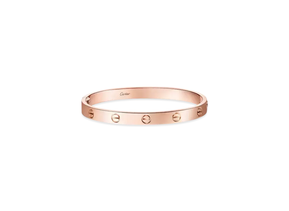 Cartier Love Bracelet Single-Screw Closure Classic Model "Pink Gold"