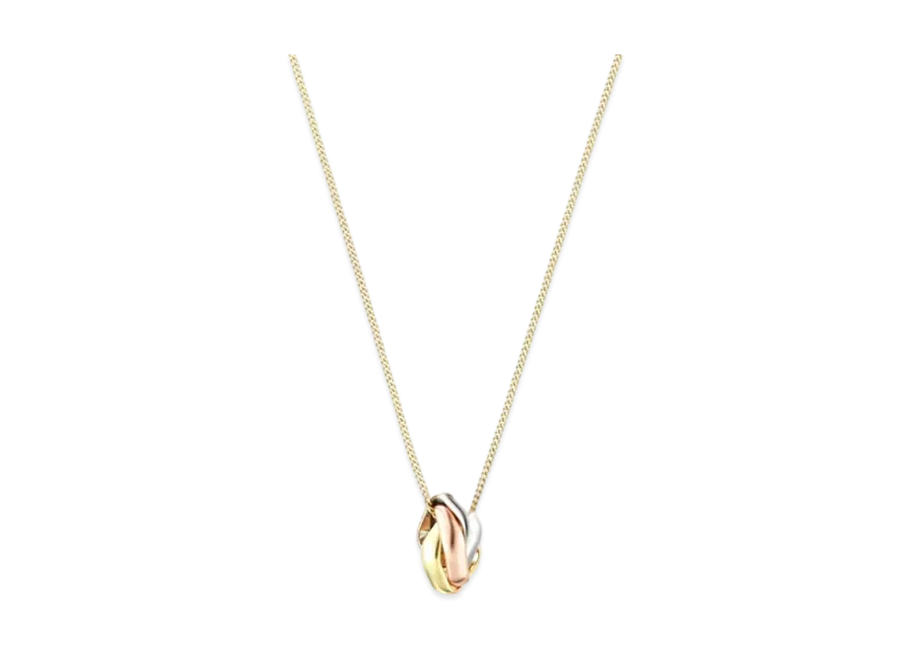 Cartier Trinity Necklace 18K "White Gold/Yellow Gold/Pink Gold"