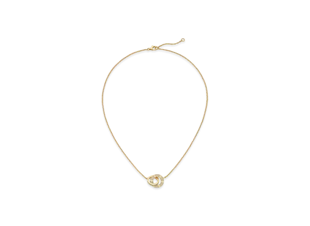 Cartier Love Necklace Paved "Yellow Gold"