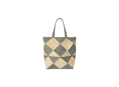 LOEWE Puzzle Fold Tote XL "Natural/Grey"