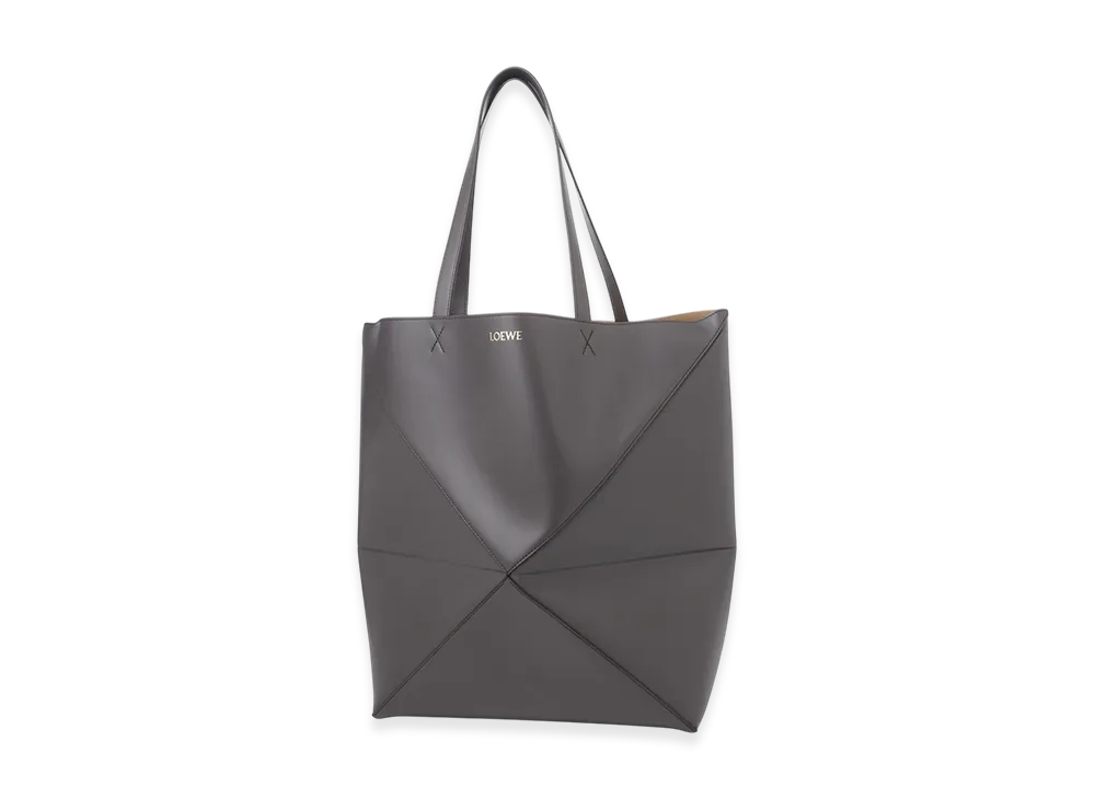 LOEWE Large Puzzle Fold Tote "Dark Grey"