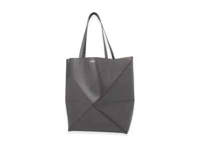 LOEWE Large Puzzle Fold Tote "Dark Grey"