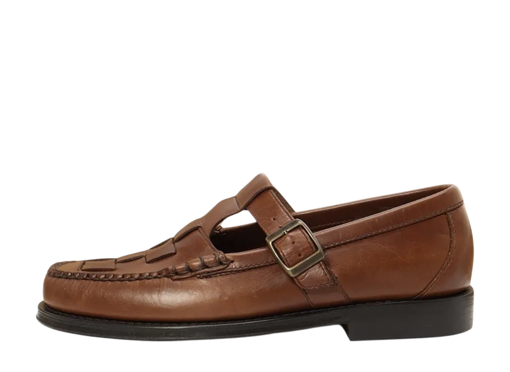 G.H.BASS 11003 "Mid Brown" (Leather Sole)