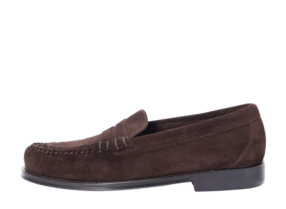 G.H.BASS 11012F "Suede Chocolate" (Leather Sole)