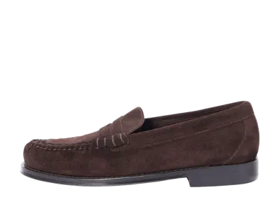 G.H.BASS 11012F "Suede Chocolate" (Leather Sole)