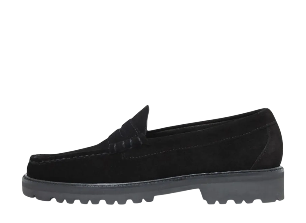 G.H.BASS 11512 Larson "Black Suede" (Rubber Sole)